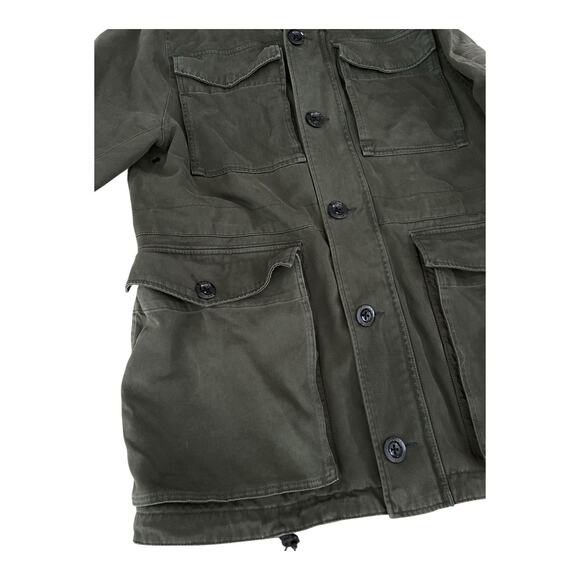 G-STAR Raw Falco Field Jacket Canvas Zip Up Military Style Men's Sz XXL Green - Picture 3 of 13